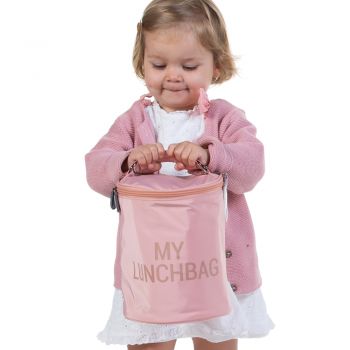 Geanta termoizolanta Childhome My Lunchbag roz de firma originale