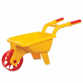 Roaba din plastic pentru copii,pentru nisip sau gradina Wheelbarrow Galben