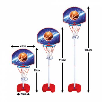 Cos de baschet reglabil Footed Basketball Set de firma originala