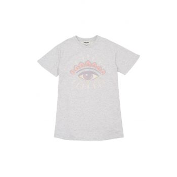 Kenzo Kids tricou de bumbac pentru copii culoarea gri ieftin