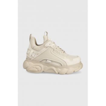 Buffalo sneakers culoarea bej de firma originali