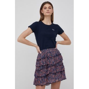 Pepe Jeans tricou Bellrose N femei, culoarea albastru marin