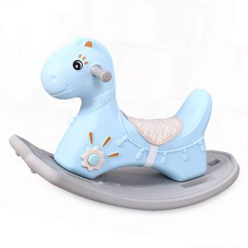 Balansoar calut pentru copii cu sunete Nichiduta Rocking Horse Albastru ieftin