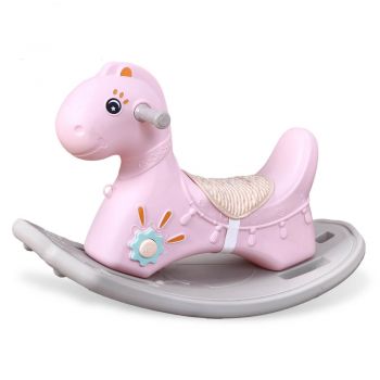 Balansoar calut pentru copii cu sunete Nichiduta Rocking Horse Roz de firma original