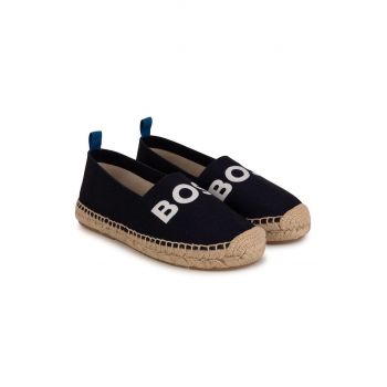 BOSS espadrile copii culoarea albastru marin