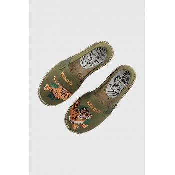 Kenzo Kids espadrile copii culoarea verde