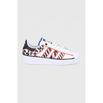 adidas Originals sneakers Superstar culoarea alb