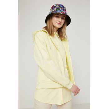 Medicine bluza femei, culoarea galben, neted