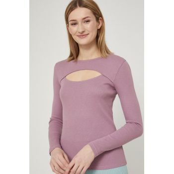Medicine longsleeve femei, culoarea roz