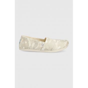 Toms espadrile Alpargata culoarea bej de firma originale