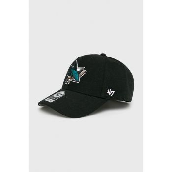 47brand șapcă NHL San Jose Sharks H-MVP22WBV-BK de firma originala