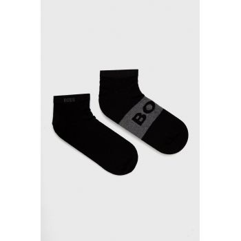 BOSS sosete 2-pack barbati, culoarea negru