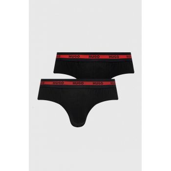 HUGO slip (2-pack) barbati, culoarea negru