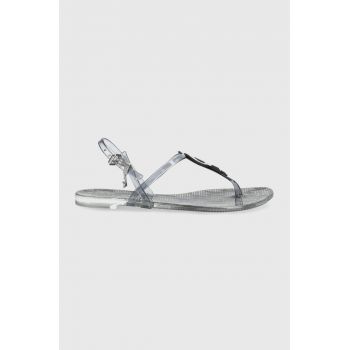 Karl Lagerfeld sandale Jelly femei, culoarea gri