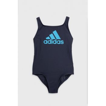 adidas Performance costum de baie copii HC9657 culoarea albastru marin