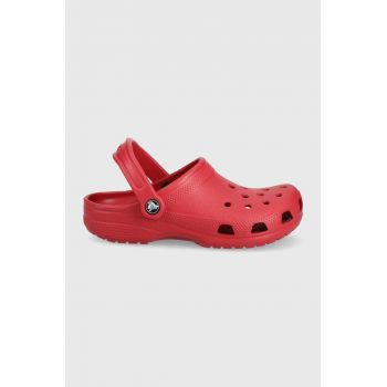 Crocs papuci culoarea rosu ieftini