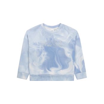 Bluza sport cu imprimeu abstract si logo