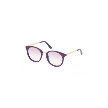 Ochelari de soare cu model colorblock si logo discret