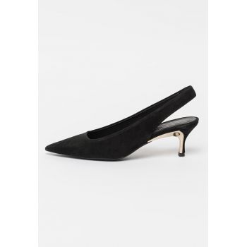 Pantofi slingback de piele intoarsa Code