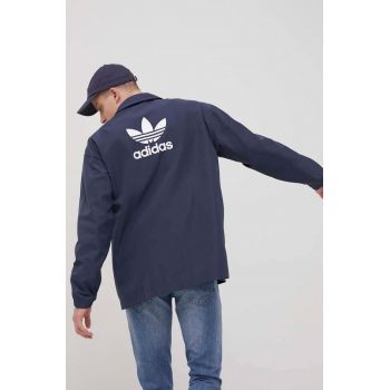 adidas Originals geaca HD9770 barbati, culoarea albastru marin, de tranzitie, oversize de firma originala