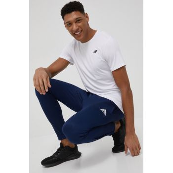 adidas Performance pantaloni HC0333 barbati, culoarea albastru marin, drept de firma originali