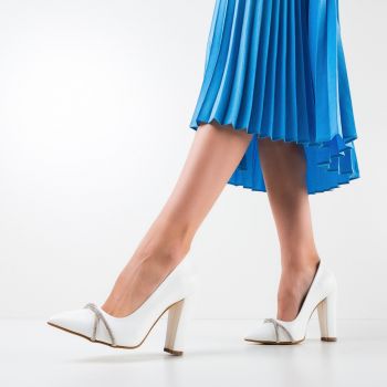 Pantofi dama Draghici Albi Pantofi dama Draghici Albi