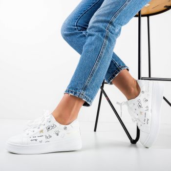 Pantofi Sport Lalio Albi Pantofi Sport Lalio Albi