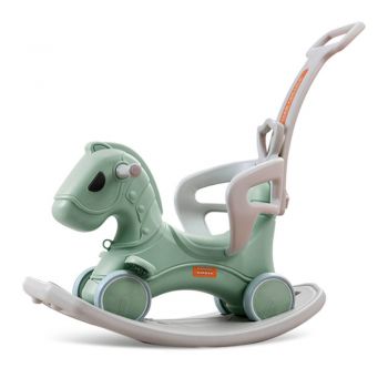 Balansoar 3 in 1 Nichiduta cu maner parental Pony Verde