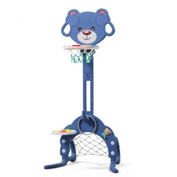 Cos de baschet multifunctional 3 in 1 Bear Albastru ieftina