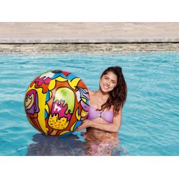 Minge gonflabila de plaja si piscina multicolora 91 cm Bestway 31044