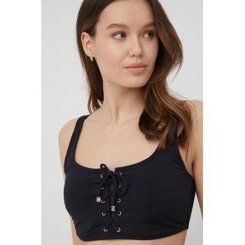 MICHAEL Michael Kors sutien de baie culoarea negru, cupa usor rigidizata de firma original