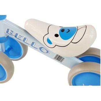 Ride-On pentru copii fara pedale Blue Bello LeanToys 5263, cu roti duble, varsta 1-3 ani, greutate maxima admisa 20 de kg