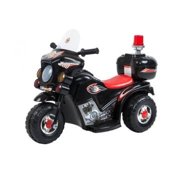 Motocicleta electrica pentru copii LL999 LeanToys 5721 negru de firma originala