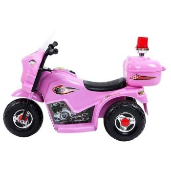 Motocicleta electrica pentru copii LL999 LeanToys 5724 roz ieftina