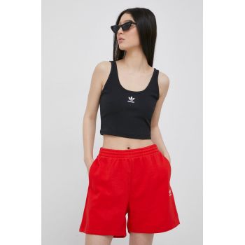 adidas Originals top HF3399 femei, culoarea negru HF3399-BLACK de firma original