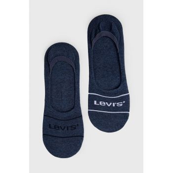 Levi's sosete (2-pack) barbati, culoarea albastru marin