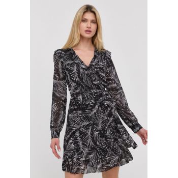 MICHAEL Michael Kors rochie culoarea negru, mini, evazati de firma originala