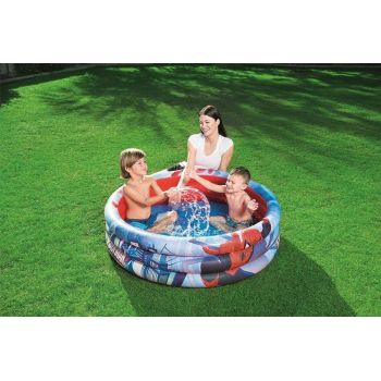 Piscina Spider-Man gonflabila pentru copii 3 ani+ 122 x 30 cm 200 litri Bestway