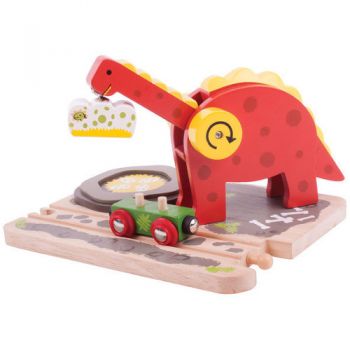 Jucarie din Lemn BigJigs Toys Macara Dinozaur