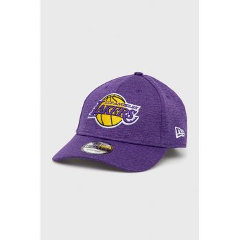 New Era caciula culoarea violet, cu imprimeu