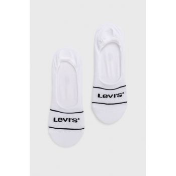 Levi's șosete (2-pack) bărbați, culoarea alb 37157.0738-white