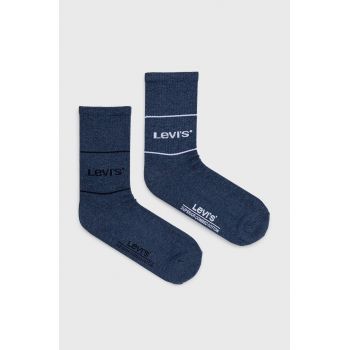 Levi's sosete (2-pack) barbati, culoarea albastru marin de firma originale