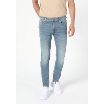 Blugi skinny cu 5 buzunare