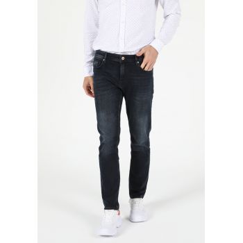 Blugi slim fit cu talie joasa Danny