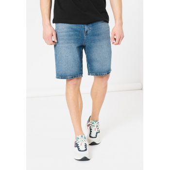 Pantaloni scurti de denim cu aspect decolorat D-Struckt