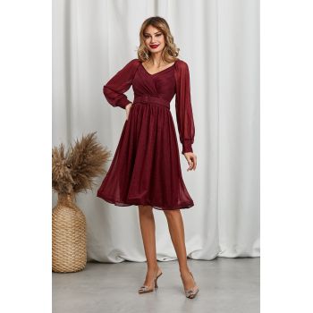 Rochie Lucy Bordo ieftina