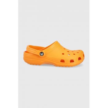 Crocs papuci femei, culoarea portocaliu 10001.83A-ORANGE.ZNG ieftini