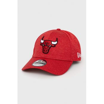 New Era șapcă culoarea roșu, uni 12380822.BLACK-RED