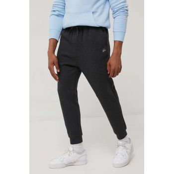 Quiksilver pantaloni barbati, culoarea gri, melanj