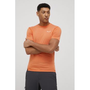 Salewa tricou sport Pedroc culoarea portocaliu, neted